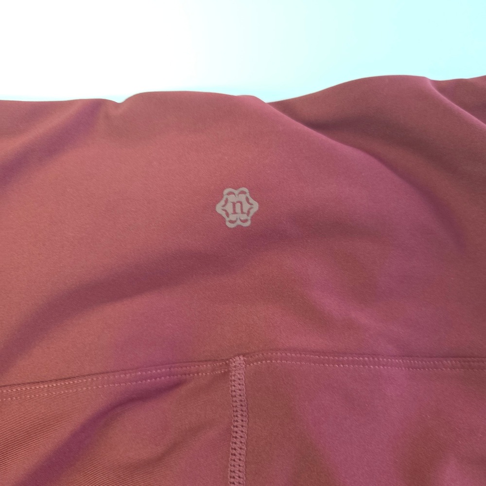 Nanette Lepore Colorblock Legging Small Maroon Pink Orange Play Ultra Activewear - Picture 3 of 10